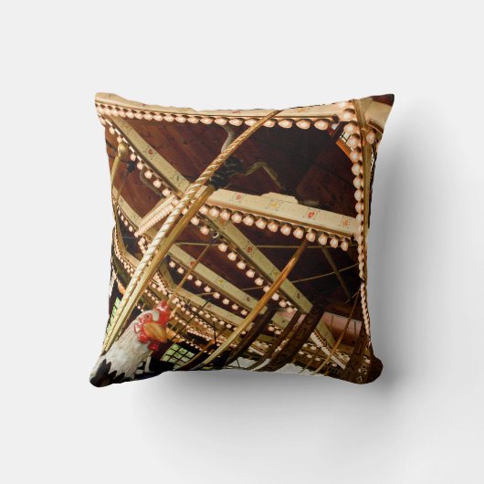 Vintag Carousel Rooster Kissen (Rückseite)