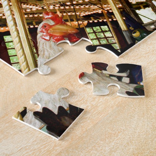 Vintag Carousel Rooster Puzzle (Seite)