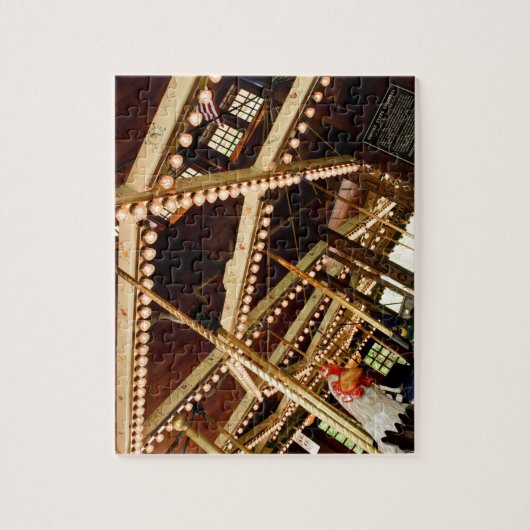 Vintag Carousel Rooster Puzzle (Vertikal)