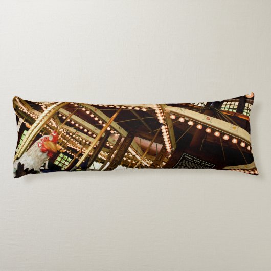 Vintag Carousel Rooster Seitenschläferkissen (Rückseite)