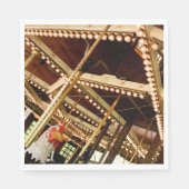 Vintag Carousel Rooster Serviette (Vorderseite)