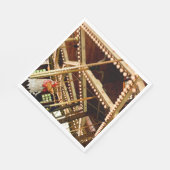 Vintag Carousel Rooster Serviette (Ecke)