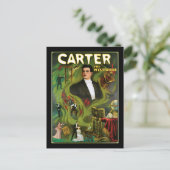 Vintag Carter the Mysterious Magic Poster Postkarte (Stehend Vorderseite)
