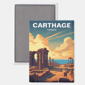 Vintag Carthage Tunesien Reisen Magnet (Vorderseite/Rückseite)