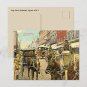 Vintag Cary Street Richmond Virginia Postkarte (Vorne/Hinten)