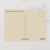 Vintag Cary Street Richmond Virginia Postkarte (Rückseite)