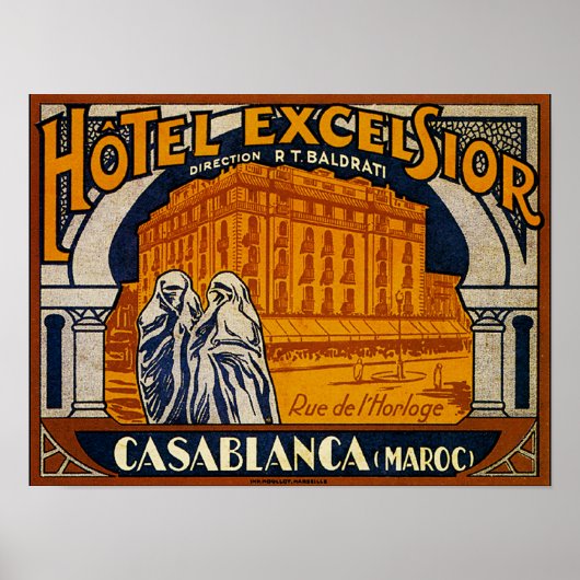 Vintag Casablanca Poster (Vorne)