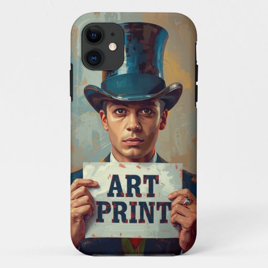 Vintag Cash Print Gentleman Mobile Case (Rückseite)