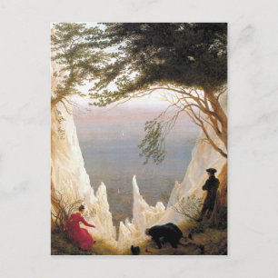 Vintag Caspar Friedrich Chalk Cliffs at Ruegen Postkarte