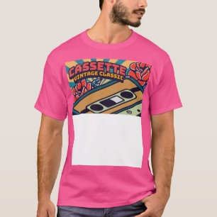 Vintag Cassete Band Classic 80er achtziger k7 Neon T-Shirt