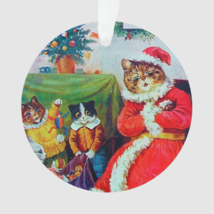 Vintag Cat Christmas, Louis Wain Ornament