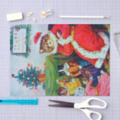 Vintag Cat Christmas, Louis Wain Seidenpapier (Handwerk)