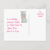 Vintag Cat cookie jar 2972 - anpassen Einladungspostkarte (Rückseite)