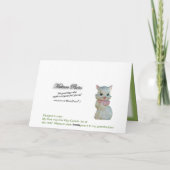 Vintag Cat Cookie Jar 2976-anpassen Karte (Rückseite)