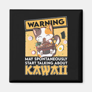 Vintag Cat Ramen Kawaii Anime japanische Gift Girl Magnet