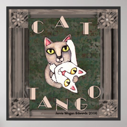 Vintag Cat Tango Poster (Vorne)