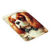 Vintag Cavalier King Charles Spaniel Painting Magnet (Rechte Seite)