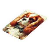 Vintag Cavalier King Charles Spaniel Painting Magnet (Linke Seite)