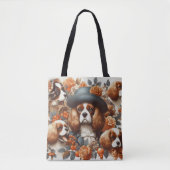 Vintag Cavalier King Charles Spaniel Painting Tasche (Vorderseite)