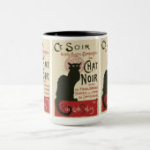 Vintag Ce Soir Le Chat Noir Poster Tasse (Zentrum)