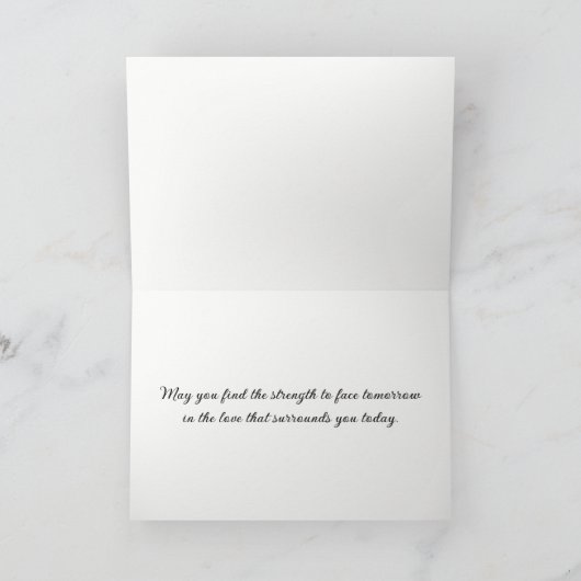 Vintag Cello mit Beileid Karte (Innenseite)