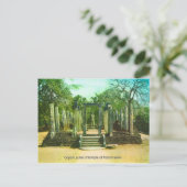 Vintag, Ceylon, Ruinen des Tempels von Polonnarwa Postkarte (Stehend Vorderseite)
