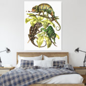 Vintag Chameleon Lizard Leinwanddruck (Insitu (Schlafzimmer))