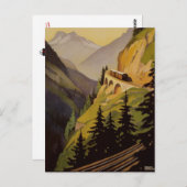 Vintag Chamonix, Mont-Blanc, Frankreich - Postkarte (Vorne/Hinten)