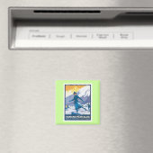 Vintag Chamonix Mont Blanc Magnet (In Situ (Geschirrspüler))