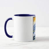 Vintag Chamonix - Mont Blanc Poster Tasse (Links)