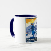 Vintag Chamonix - Mont Blanc Poster Tasse (Vorderseite Links)