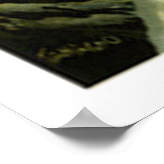 Vintag Chamonix Ski Poster (Ecke)