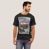 Vintag Chamonix Travel Poster T-Shirt (Vorne ganz)