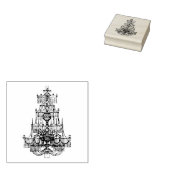 Vintag Chandelier Gummistempel (Stempel)