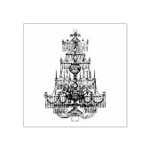 Vintag Chandelier Gummistempel (Prägung)