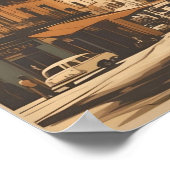 Vintag Chania City Souvenirs Betonreise Poster (Ecke)