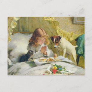 Vintag Charles Burton Barber Suspense Postkarte