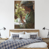 Vintag Charles Courtney Curran Lady mit Bouque Leinwanddruck (Insitu (Schlafzimmer))