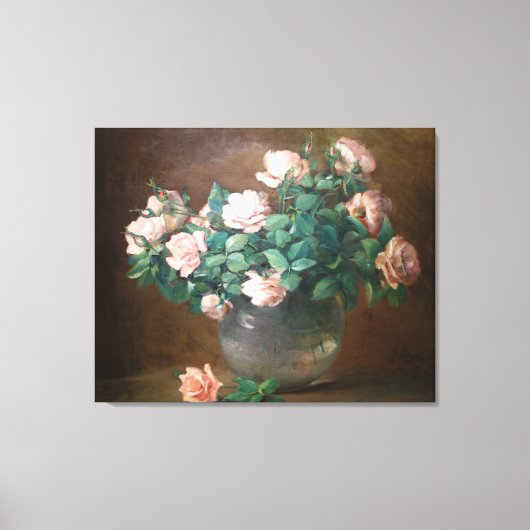 Vintag Charles Ethan Porter Rose Leinwanddruck (Vorderseite)