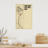 Vintag Charles Rennie Mackintosh Template Poster (Küche)