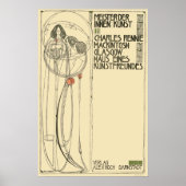Vintag Charles Rennie Mackintosh Template Poster (Vorne)