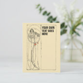 Vintag Charles Rennie Mackintosh Template Postkarte (Stehend Vorderseite)
