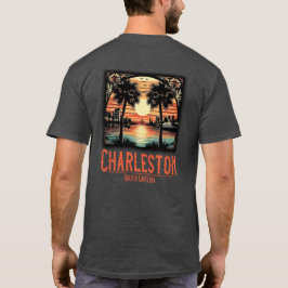 Vintag Charleston South Carolina Sunset T-Shirt