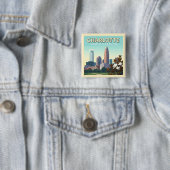 Vintag Charlotte North Carolina Button (Beispiel)