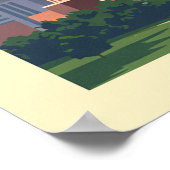 Vintag Charlotte North Carolina Poster (Ecke)