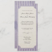 Vintag Charm Lilac Monogram Wedding Einladungen (Vorne/Hinten)