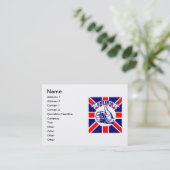 Vintag Cheerio Visitenkarte (Stehend Vorderseite)