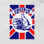 Vintag Cheerio Visitenkarte (Rückseite)