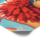 Vintag Cheerleader Girls Poster (Ecke)