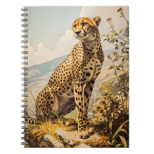 Vintag Cheetah Notizblock